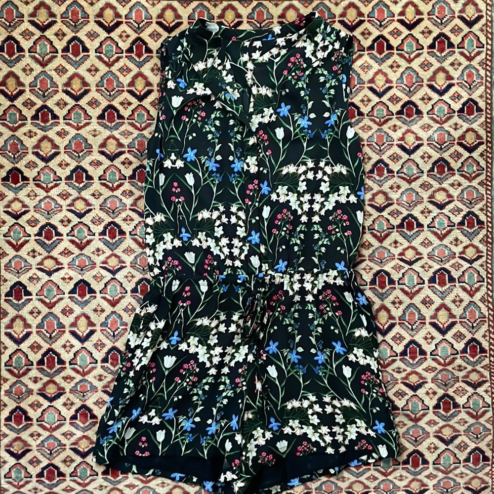Romper with Buttons and Elastic Waist